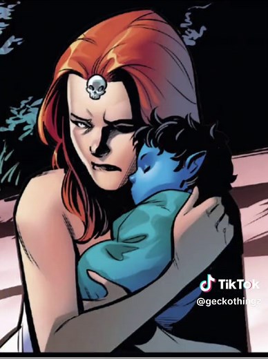 The cutest baby he makes me so emotional 💔💔 #xmen97 #nightcrawler #xmen #mystique #kurtwagner