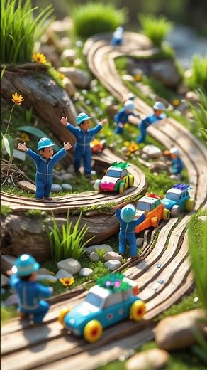 Tiny Workers Discover Hidden Treasure 💎 | Mini World Adventure!