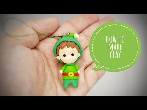 easy clay tutorial for beginners - christmas elf