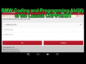 BMW Coding and Programming Ability of the Launch CRP919XBT