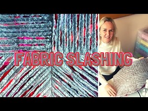 HOW TO FABRIC SLASH | Fabric Manipulation Textiles Technique | Didsbury Art Studio