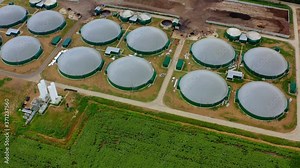 Biogas power plant. Plant for the production of biogas