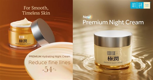 Wake up to smoother, more youthful skin—no effort needed. ✨ Hada Labo Premium Night Cream reduces wrinkles by 54%, deeply nourishing and restoring your skin while you sleep. Let your skin do the work while you rest. ✨ Discover the power of Hada Labo Premium Night Cream! Available now at Watsons and Guardian. Drop in to try it out—or click to visit our official Mentholatum store. | Hada Labo Singapore