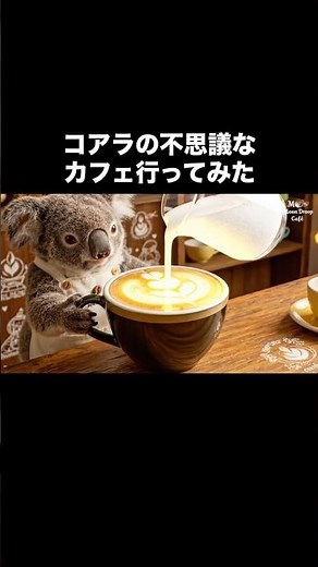 【ASMR】コアラの不思議なカフェ「月の雫」行ってみた #ai #aiasmr #cute #animals #asmr #koala #コアラ #癒し #cafe #coffee #カフェ