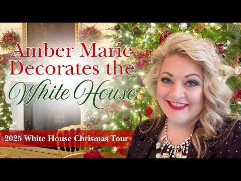 🎁 Decorating the White House for Christmas 2025! 🎄 VIP Behind-the-Scenes Tour with Amber Marie & Co.