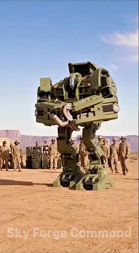 Heavy Mecha Suit Test — U.S. Soldiers Operate Powerful Loader Exoskeleton