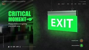 LED Emergency Lighting Running Man Arrow Exit Sign Fire Exit Lamp Easy Install, Hanging Led Exit Sign Light Qihui Lighting 3W 90