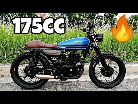 Kawasaki Barako 175 Into Classic Scrambler Style By KUSTOM MOTO (Philippines)|MotoMahal (2019)