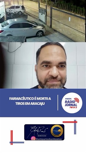 PORTAL RÁDIO JORNAL FM 91.3 | NOTÍCIAS on Instagram: "O farmacêutico Pablo Vinicius Dias de Freitas, 46 anos, foi mort0 a tiros na última quinta-feira, 19, no bairro Ponto Novo, Zona Oeste de Aracaju. Ele estava acompanhado do filho, o qual foi baleado e permanece internado em um hospital particular da capital, e de um amigo, que não teve nenhum ferimento. De acordo com familiares, Pablo havia saído de carro com seu filho e o amigo, quando dois suspeitos aproximaram-se em uma moto e efetuaram di