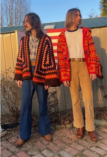 Vintage 70s Fashion Inspiration with Crochet Coats