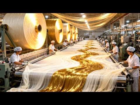 How Silk is Made in Factory 🧵🪡