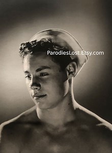 SHIRTLESS MALE PORTRAIT Bob Mizer Jim Grant Print Black & White Photography Sailor Navy Military Gay Interest Art - Etsy