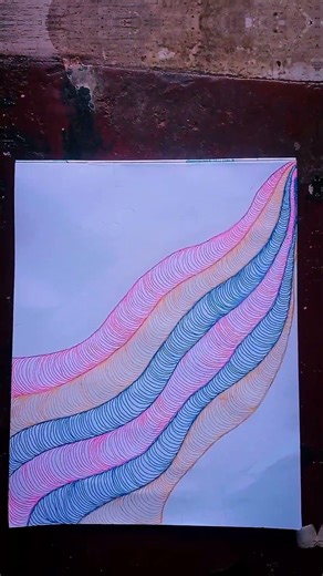 A masterpiece of spatial composition it's fun to draw and fun to look at haha 😆#SatisfyingArt