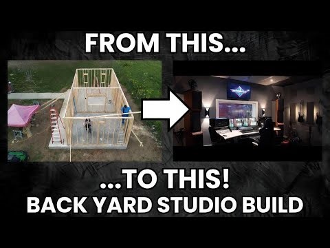 Backyard Recording Studio (Planning & Construction Timelapse)