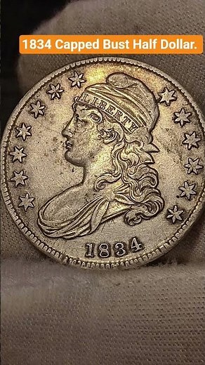 1834 Capped Bust Half Dollar.