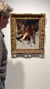 New painting by @caseybaugh just arrived at @galleriramfjord ! Will be part of the ongoing exhibition “American Vision”, showing until November 17. | Galleri Ramfjord