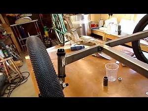 TAD6. Tadpole frame front arms on and chain line started.