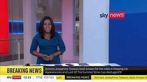 BREAKING: Actress Josephine Tewson, best-known for her roles in Keeping Up Appearances and Last of the Summer Wine, has died. https://trib.al/Rx0iR33 📺 Sky 501, Virgin 602, Freeview 233 and YouTube | Sky News