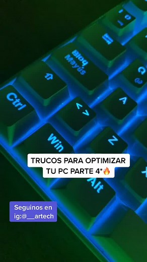 Trucos para optimizar tu PC al máximo🔥seguinos en ig:@__artech #gaming #pc #gamer #rgb #fps #setup #arg
