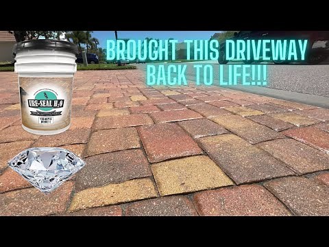 HOW TO SEAL A PAVER DRIVEWAY!!!