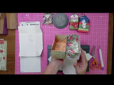 Envelope Punch Board Box and Gift tag holder. Explosion board box too. We R Memory Keepers.