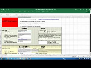 (2021) How to print to IRS 1099-MISC/NEC/INT forms with excel spreadsheet template.