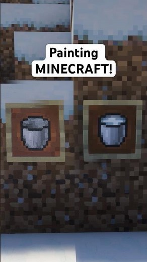 Painting the MILK BUCKET in Minecraft! #minecraft