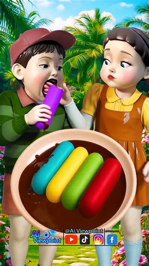 Squid Game AI Colorful Candy ASMR #squidgame #squidgame2 #ai #asmr