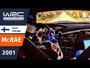 Colin McRae onboard Rally Finland 2001 - Ford Focus RS WRC rally car - Valkola and Lankamaa stages.