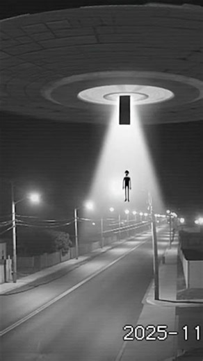 Unedited CCTV Leak: Spaceship Landing & Two Aliens Spotted on Road