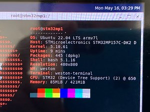 Run Ubuntu 22.04 & Weston on STM32MP157