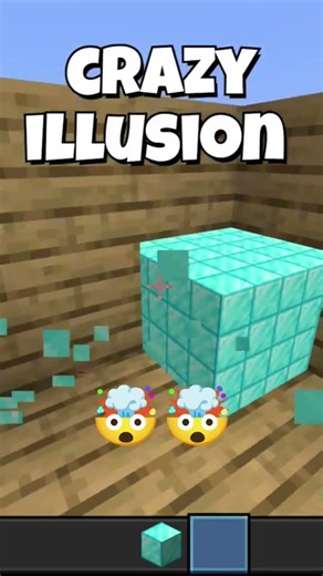 Crazy Illusion in Minecraft 🤯😮 #minecraft