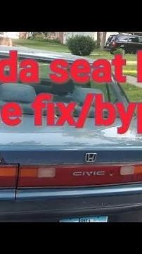Car seat belt alarm fix how to stop beeping chime Honda civic ef sedan hatch jdm accord prelude
