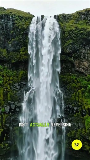 The Waterfall That Flows UPWARD! 🌊🌪️ #Shorts