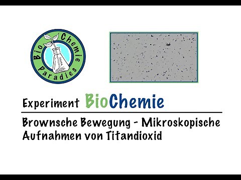 Experiment BioChemie – Brownsche Bewegung – Mikroskopische Aufnahmen von Titandioxid