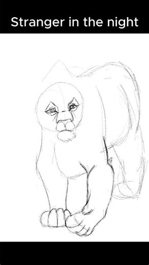 Drawing Cartoon Lions - Mysterious lion - Character Art for my Animal Fantasy Story
