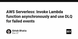 AWS Serverless: Invoke Lambda function asynchronously and use DLQ for failed events