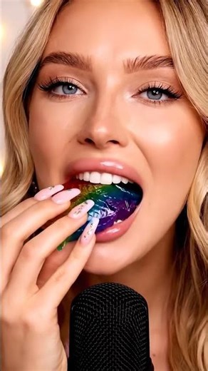 Fish Candy Eating ASMR | Colorful Fish Jelly Mukbang | Relaxing Crunchy & Squishy Sounds #asmr