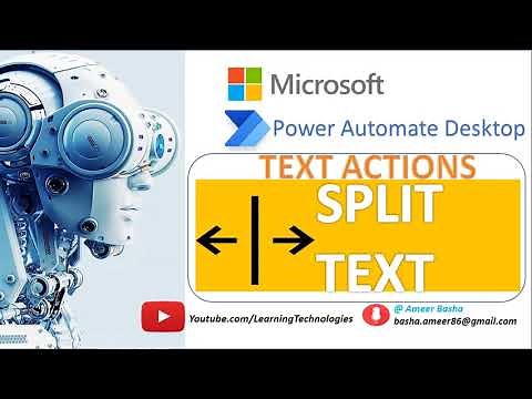 Power Automate Desktop : How to work with "Split Text" Action (Text Actions)