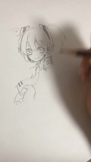 Anime Character Sketch Time Lapse Video