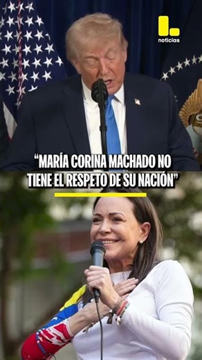 Trump opina sobre María Corina Machado tras captura de Maduro