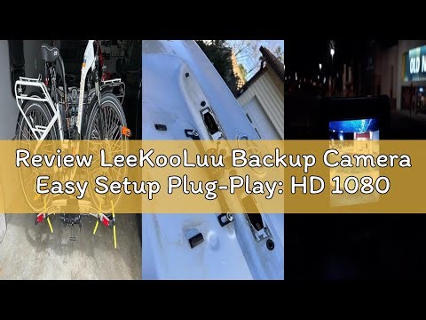 Review LeeKooLuu Backup Camera Easy Setup Plug-Play: HD 1080P No-Delay Waterproof - Clear Night Visi