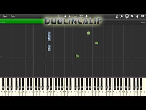 Undertale - Start Menu Theme Piano Tutorial Synthesia
