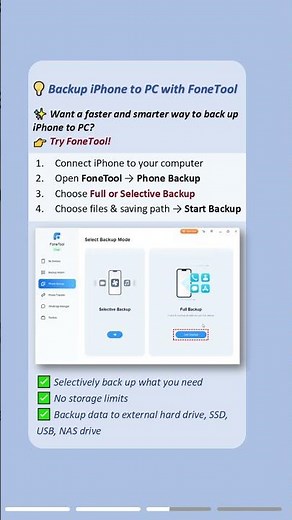 Backup iPhone to Computer FAST - Save All Your Data! 💻