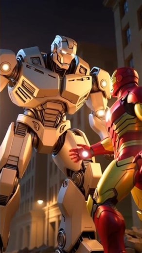 Ironman V/S Robot 🤖 Fight 👊 #ytshorts #entertainment #shortsfeed #marvel #fypシ゚viral #comedy #trend