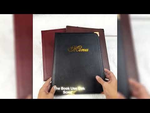 A4 HardCover Leather Menubook