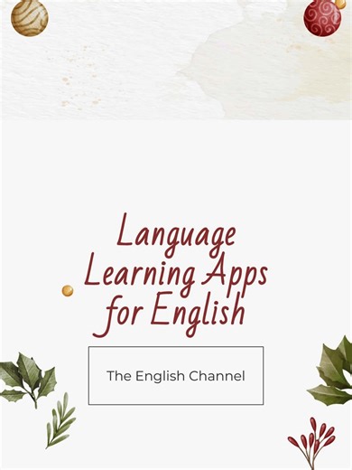 4️⃣ Language Learning Apps for English 4️⃣ Here are 10 of the best language learning apps for improving your English, each with a unique strength depending on your level and goal: 🌱 For Beginners & Fun Learning Duolingo (iOS, Android, Web)🌱 Game-like lessons🌱 Good for vocabulary and basic grammar ✅ Fun and consistent, but not deep for speaking fluency LingQ (iOS, Android, Web)🌱 Learn from real English content: news, podcasts, YouTube ✅ Great for improving reading/listening BBC Learning Engli