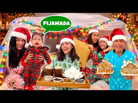 03-💤EMMA'S FIRST SLEEPOVER!🎄👶🏻 Playhouses and CHOCOLATE bar ☕️🍩🍪🍫
