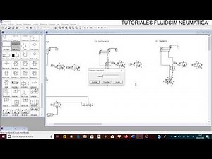 TUTORIAL FLUIDSIM NEUMATICA DE TRES CILINDROS CON VALVULA SELECTORA EJERCICIO N°1