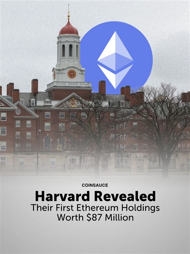 Coinsauce | Harvard Management Company, which oversees Harvard University’s 56.9 billion dollar endowment, disclosed that it purchased about 87 million... | Instagram